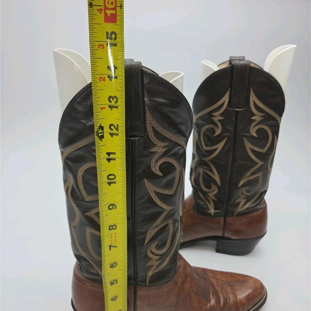Abilene Boots Men Sz 9D Brown Leather Western Cowboy 2